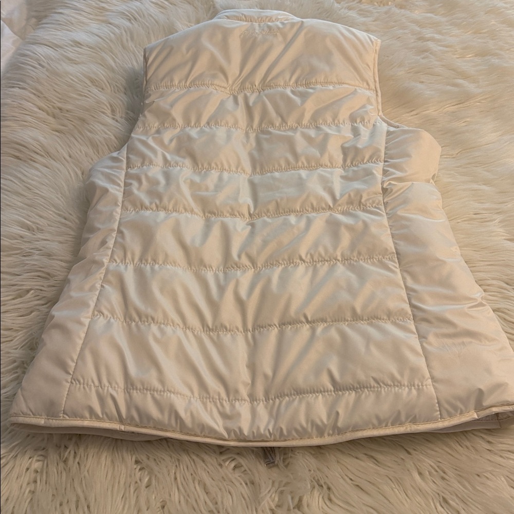 Tommy Bahama Cream /White Quilted Zip-Front Puffer Vest size M BNWOT - Picture 8 of 12